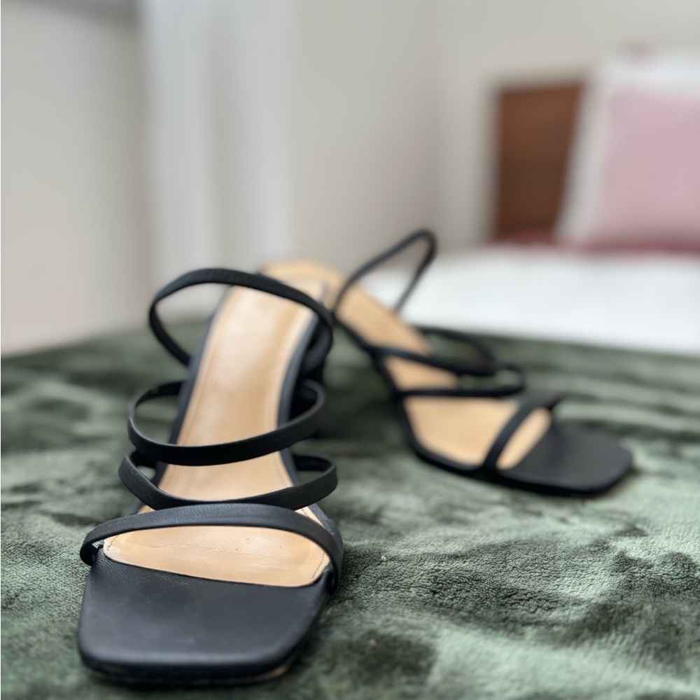 H&M Black Strappy Heels